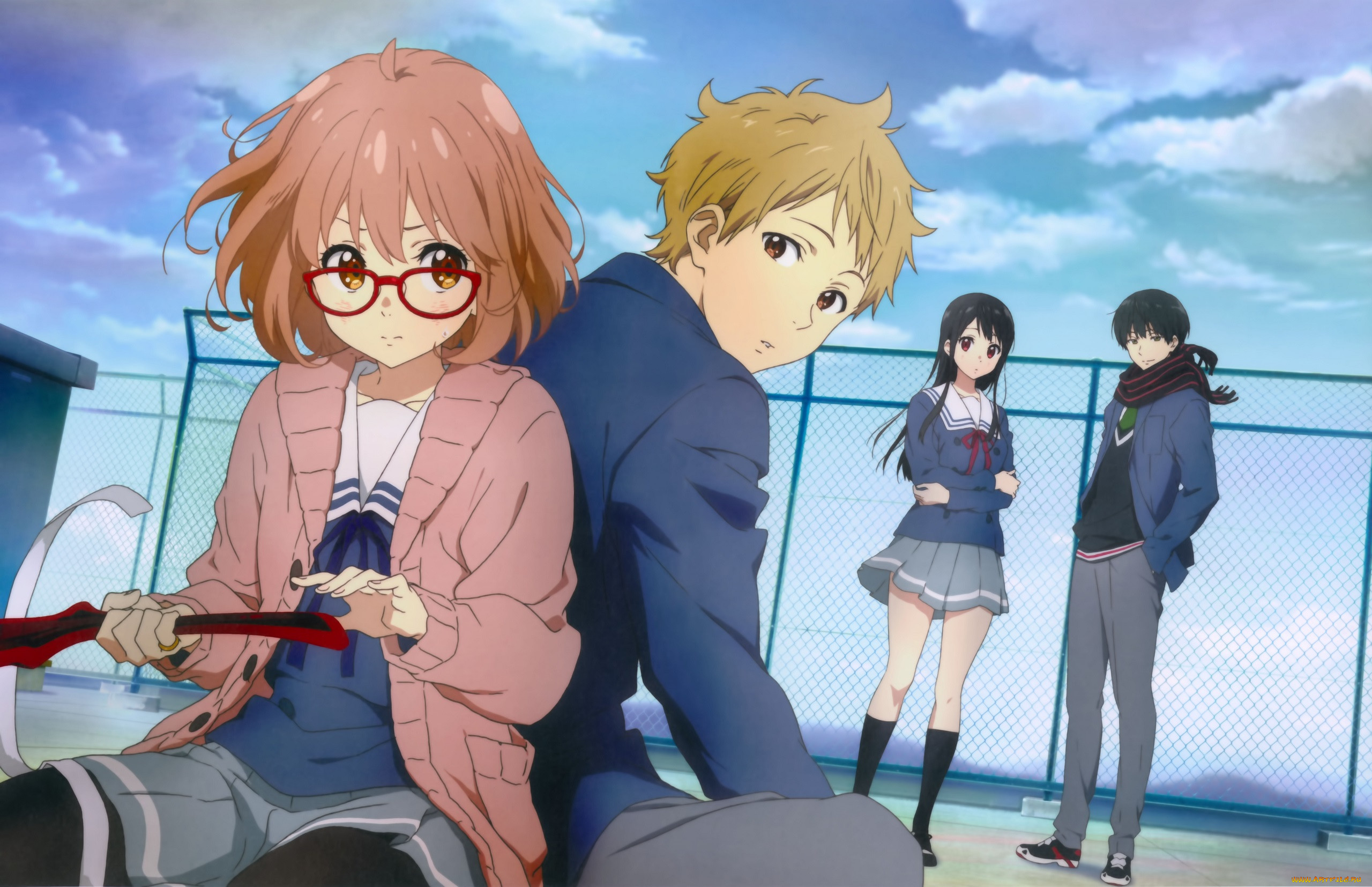 Обои Аниме Kyoukai no Kanata, обои для рабочего стола, фотографии аниме,  kyoukai no kanata, за, гранью Обои для рабочего стола, скачать обои картинки  заставки на рабочий стол.